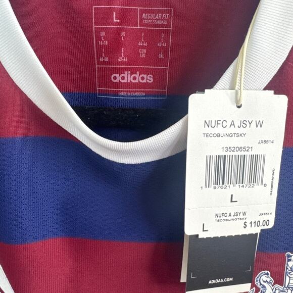 NWT Adidas Newcastle United FC 24/25 Away Soccer Jersey Women’s Size L (JX6514) - Picture 6 of 11